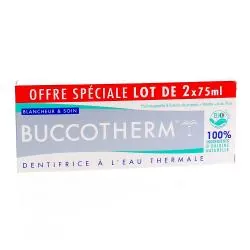 BUCCOTHERM Dentifrice blancheur bio 2*75ml