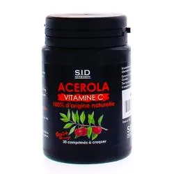 SID NUTRITION Acerola vitamine C x30 comprimés à croquer