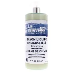 LA CORVETTE Savon liquide de Marseille au lait de chèvre 1L