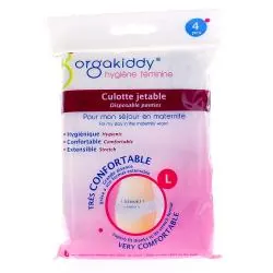 ORGAKIDDY Culotte jetable maternité x4 taille l