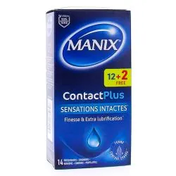 MANIX Contact plus - Préservatifs sensations intactes boites de 12+2 préservatifs