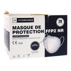 HYDROMED Masque de protection FFP2 NR x20pièces noir