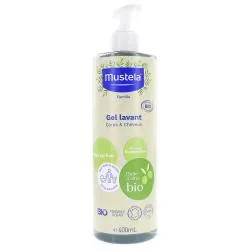 MUSTELA Gel lavant sans parfum bio flacon pompe 400ml