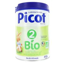 PICOT Bio Lait de suite 2ème âge 800g