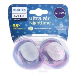 AVENT Ultra Air - Sucettes nuit 6-18 mois