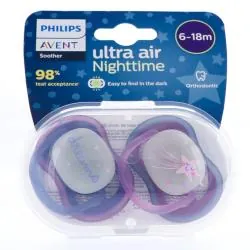 AVENT Ultra Air - Sucettes nuit 6-18 mois