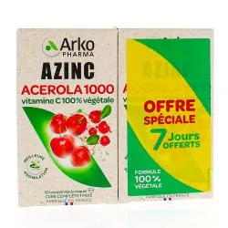 ARKOPHARMA Azinc Acerola 1000 Vitamine C 100% végétale 60 comprimés