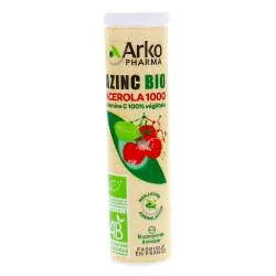 ARKOPHARMA Azinc Acerola 1000 Vitamine C 100% végétale 15 comprimés