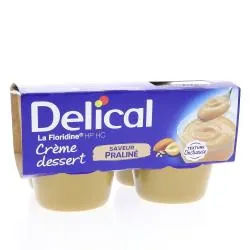 DELICAL La Floridine HP/HC - Crème Dessert praliné 4x200g