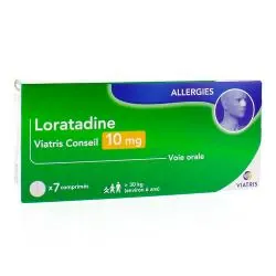 LORATADINE 10mg x7 comprimés VIATRIS