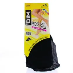 DIM Beauty resist - Mi-Bas voile taille 35/41 lot de 3 couleur noir