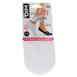 DIM Invisifit - Protège pieds spécial baskets taille 35/38 blanc