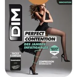 DIM Perfect contention - Collant transparent 25D couleur gazelle taille 4
