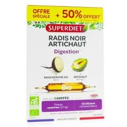 SUPERDIET Radis noir-artichaut bio 30 ampoules