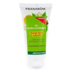 PRANAROM Aromaforce Gel hydro-alcoolique orange douce cannelle 50 ml