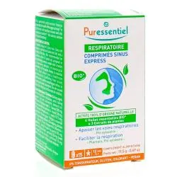 PURESSENTIEL Respiratoire - Sinus Express bio x15 Comprimés