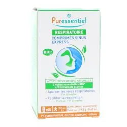 PURESSENTIEL Respiratoire - Sinus Express bio x15 Comprimés