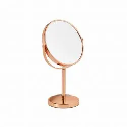 VITRY Miroir grossissant sur pied or rose zoom x7
