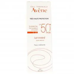 AVÈNE Lait mineral solaire SPF50+ tube 100ml