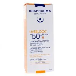 ISISPHARMA Uveblock SPF50+ Crème teintée Minérale 40ml