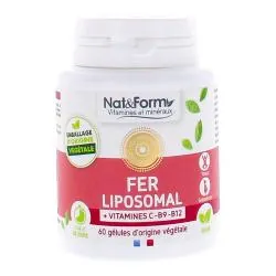 NAT & FORM Fer liposomal x60 gélules