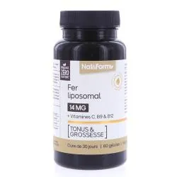 NAT & FORM Fer liposomal x60 gélules