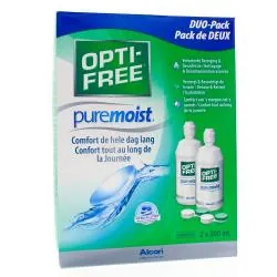 OPTI-FREE Pure-moist Solution entretien des lentilles duo pack