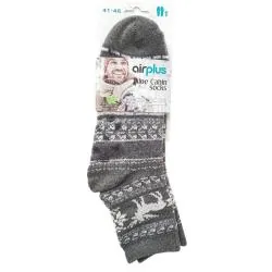 AIRPLUS Chaussettes hydratantes Airplus homme motif Rennes gris