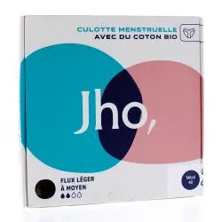 JHO Culotte Menstruelle en coton bio flux léger à moyen t40