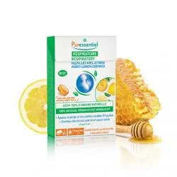 PURESSENTIEL Pastilles Respiratoire Gorge Miel-Citron bio x20