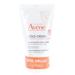 AVÈNE Cold cream crème mains lot de 2 x 50ml