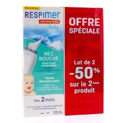 RESPIMER Décongestion bébé - Spray nasal hypertonique 125ml lot de 2