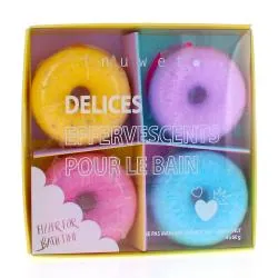 INUWET Coffret Délices effervescents pour le bain x4