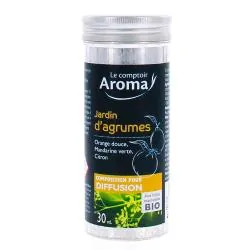 LE COMPTOIR AROMA Composition diffuseur jardin d'agrumes bio 30ml