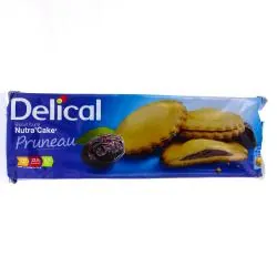 DELICAL Nutra'CakeHC/HP - Biscuit Fourré Pruneau x9