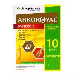 ARKOPHARMA Arkoroyal - Dynergie ampoules buvables  boite de 30 ampoules