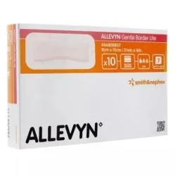 ALLEVYN Gentle border lite - Pansement de mousse x10 8cm x 15cm