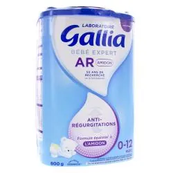 GALLIA Lait A.R Formule épaissie à l'Amidon 0 - 12 mois