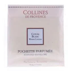 COLLINES DE PROVENCE Pochette Parfumée Coton Blanc