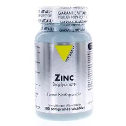 VIT'ALL+ Zinc bisglycinate 45mg x100 comprimés