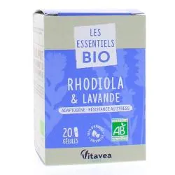 VITAVEA Les essentiels Bio Rhodiola & Lavande 20 gélules