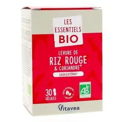 VITAVEA Les essentiels Bio Levure de Riz Rouge & Coriandre 30 gélules