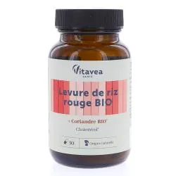 VITAVEA Les essentiels Bio Levure de Riz Rouge & Coriandre 30 gélules