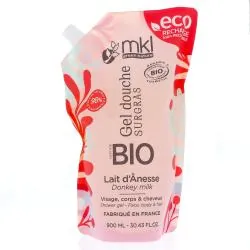 MKL Gel douche Surgras Lait d'Ânesse Bio eco-recharge 900ml