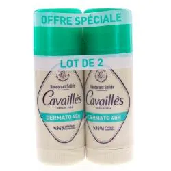 CAVAILLES Déodorant Solide Dermato 48h 40ml lot de 2