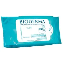 BIODERMA ABCderm H2O lingettes nettoyantes paquet de 60 lingettes