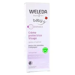 WELEDA Bébé Derma crème protectrice visage à la mauve blanche bio tube 50ml