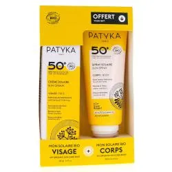 PATYKA Coffret solaire 50SPF Crème Tube 40ml et Spray offert Tube 100ml