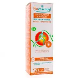 PURESSENTIEL Huile de massage articulations et muscles bio flacon 200ml