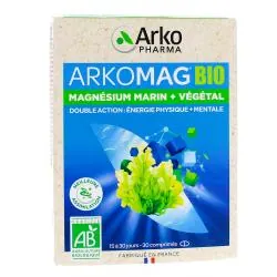 ARKOPHARMA Arkomag - Magnésium marin et végétal bio x30 comprimés